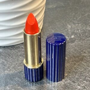 NEW Estee Lauder Perfect Lipstick Neiman Marcus Red Blue Ribbed Tube